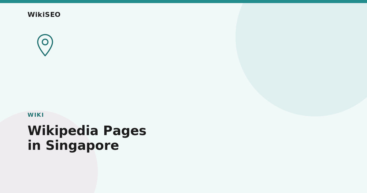 Wikipedia Page Creation Services in Singapore